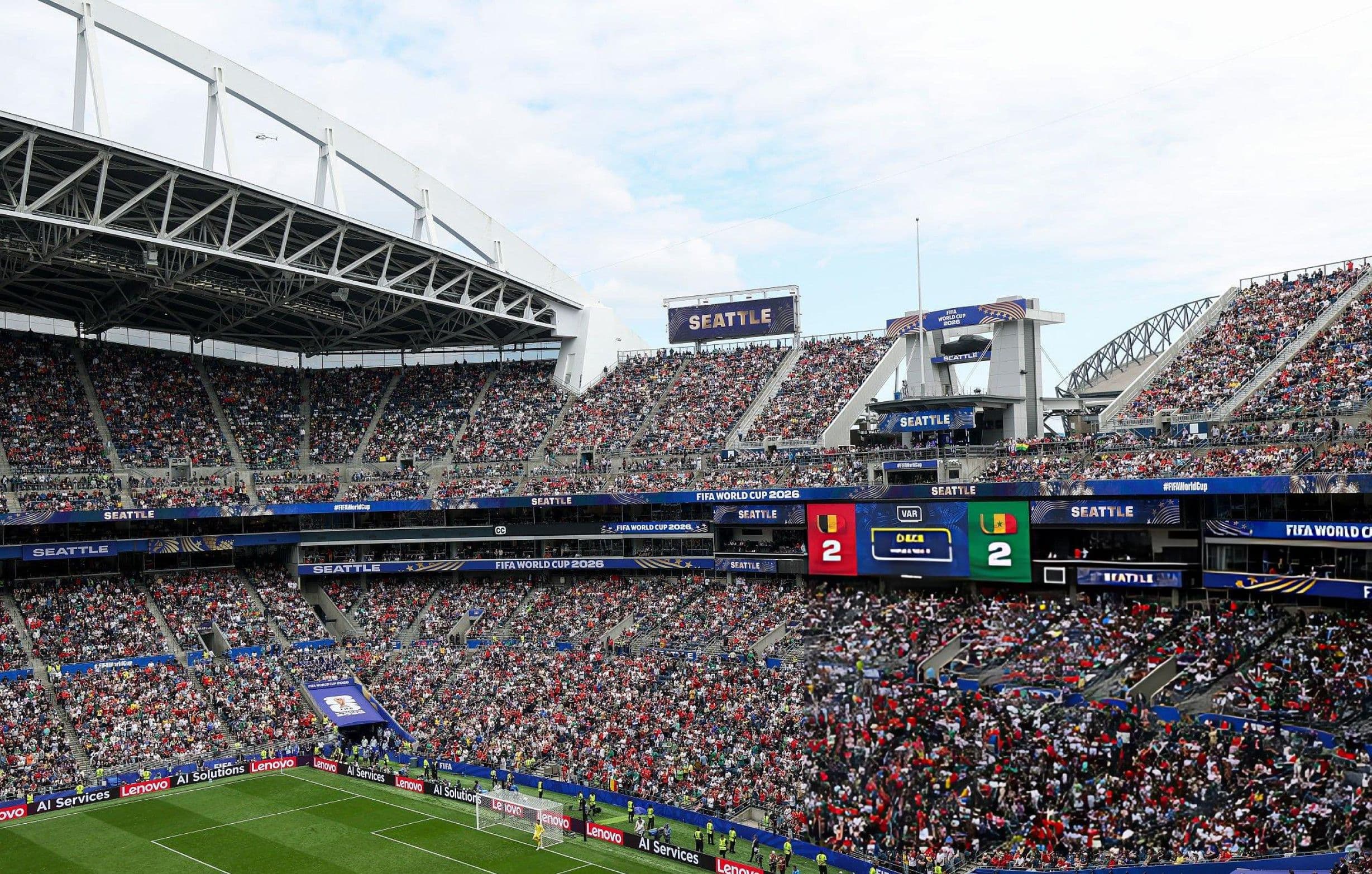 Stadium after the equalizer